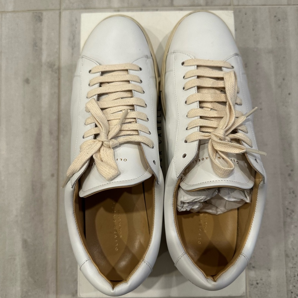 Oliver Cabell Lo White Leather Sneakers